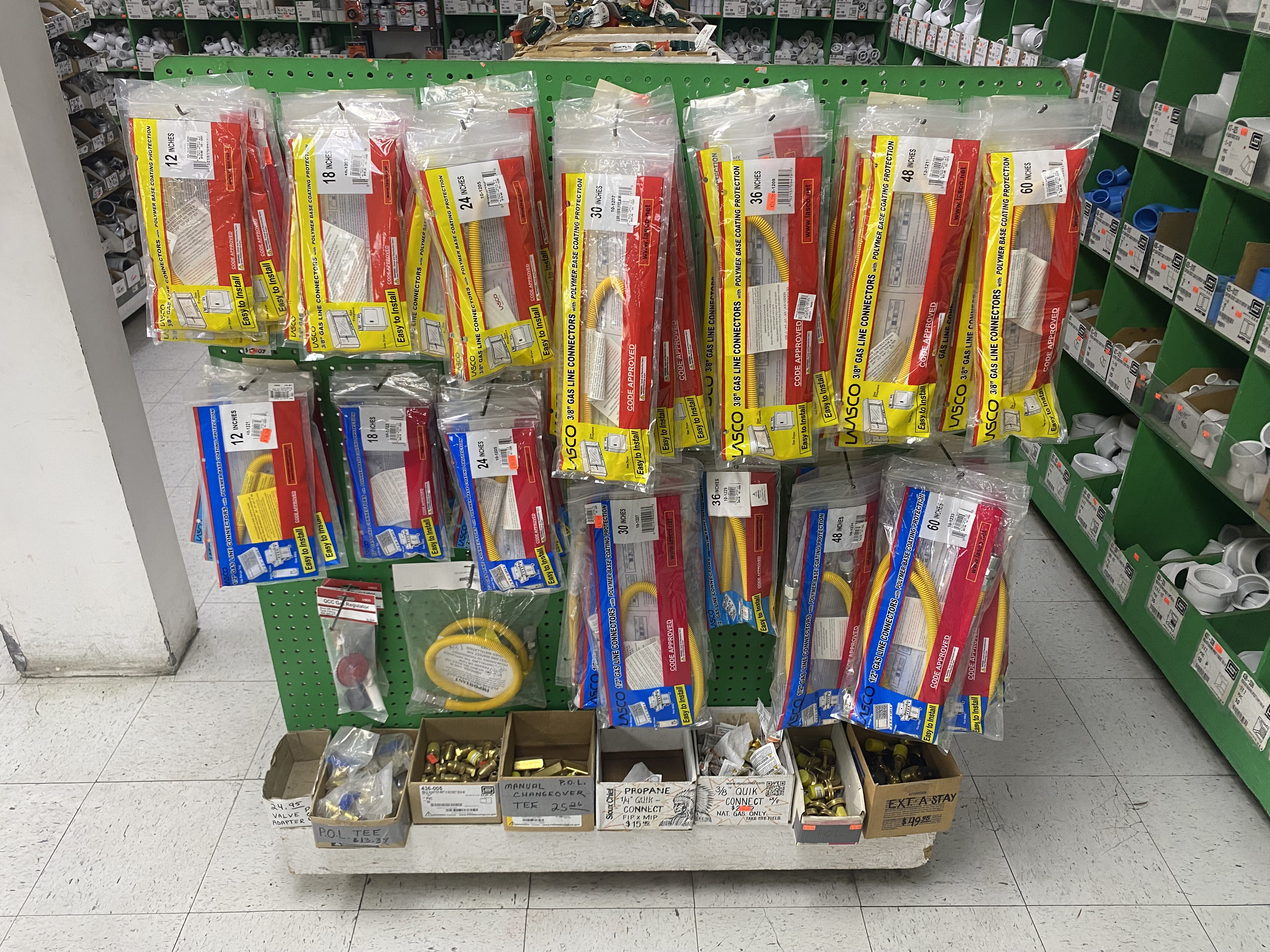 Gas and PEX connectors